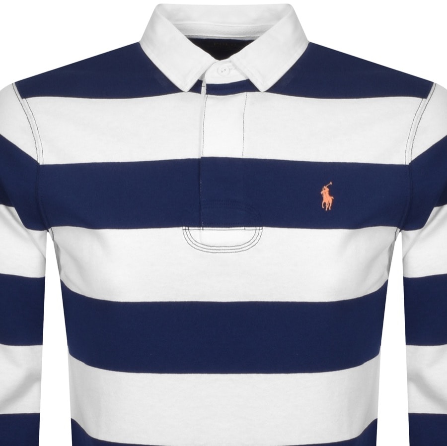 Alternative Image for ProductRalph Lauren Long Sleeve Rugby Polo T Shirt Blue2